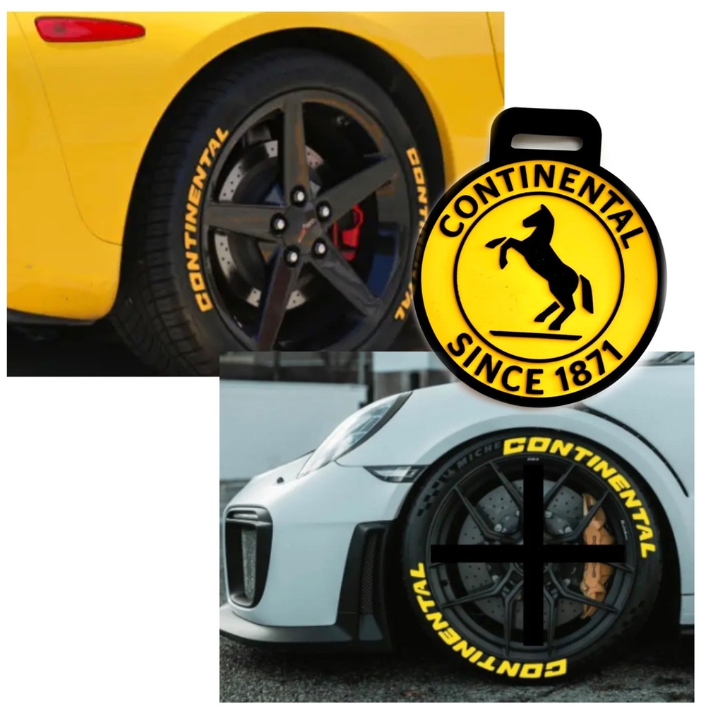 Continental Tire Logo Luggage Name Tag